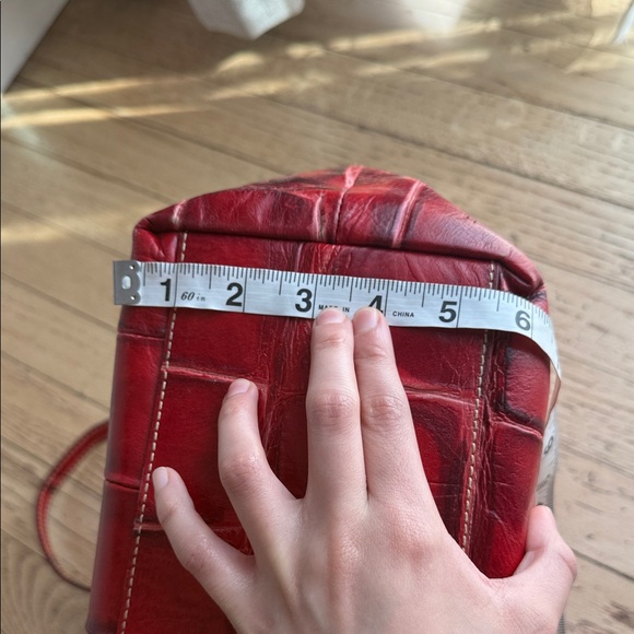 Dooney & Bourke Red Croc-Patterned Tote - Picture 12 of 12